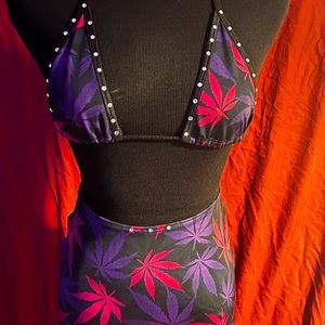 3 piece exotic dancer/ festival outfit